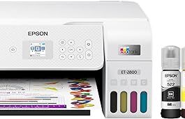 Epson EcoTank ET-2800 Wireless Color All-in-One Supertank Printer with Scan and Copy